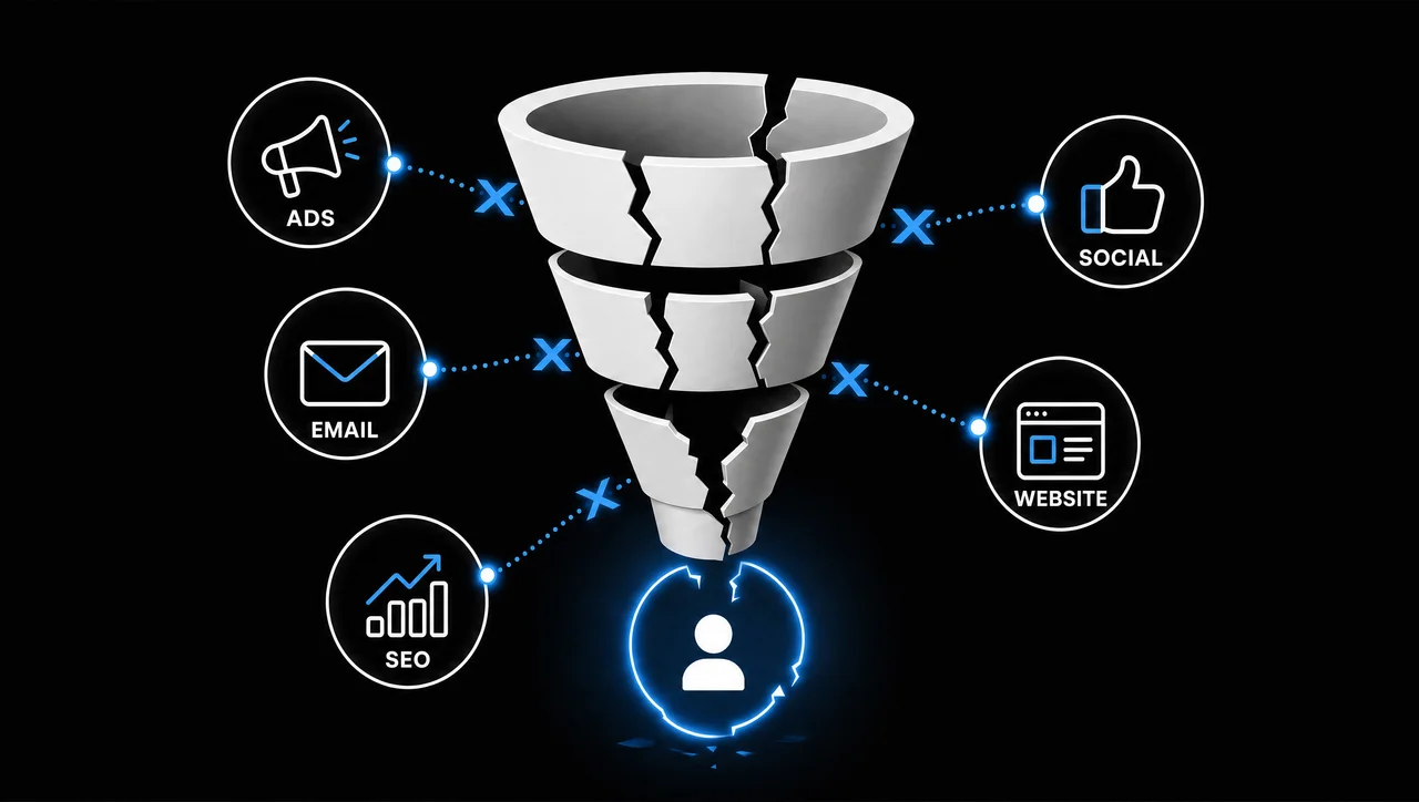 The Digital Marketing Funnel Is Broken When Your Channels Don’t Talk to Each Other