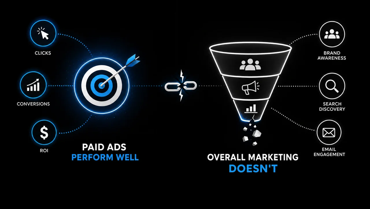 Why Your Paid Ads Perform Well but Your Overall  Marketing Doesn’t